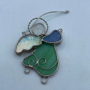 Ganz VTG Stained glass sun catcher angel ornament
